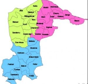 Katsina State Map With LGAs