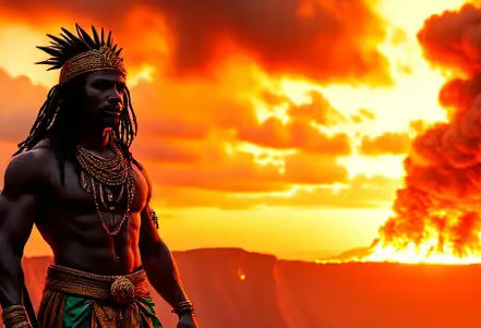 Aganju The Orisha Of Volcanoes, And Wilderness